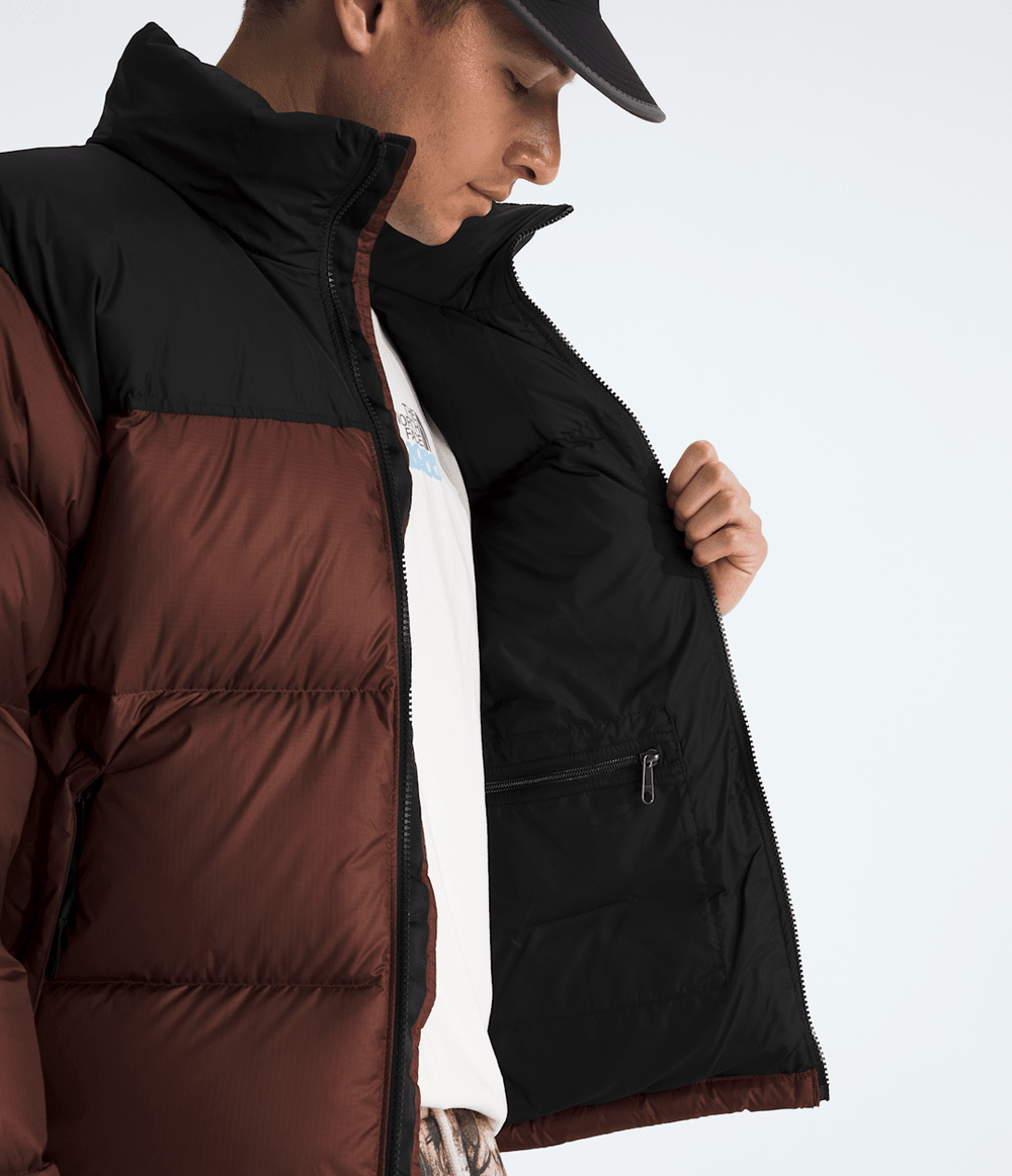 Men’s 1996 Retro Nuptse Jacket Ember Soil/TNF Black
