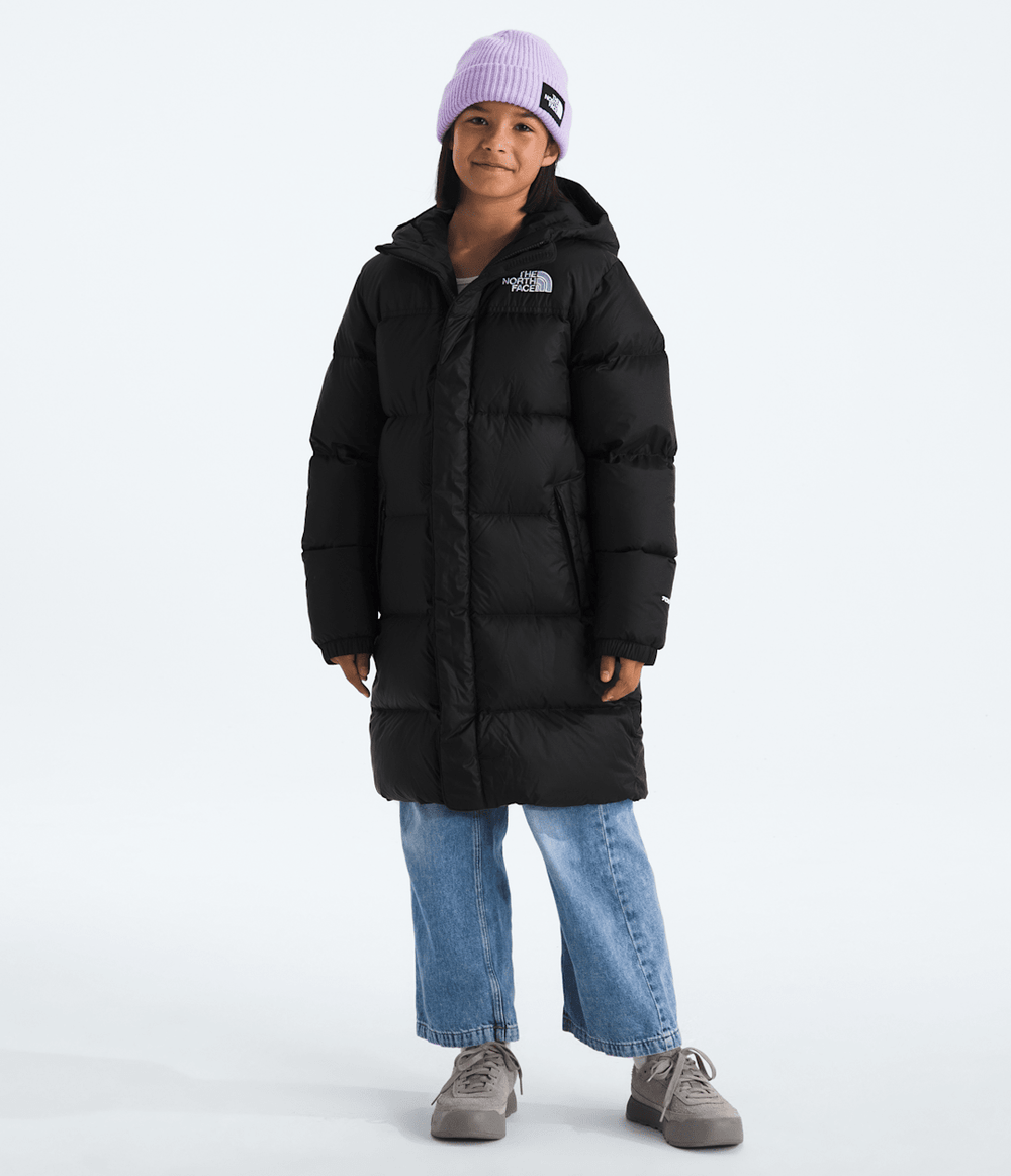 Boys’ & Girls’ Nuptse Long Parka TNF Black/TNF Black