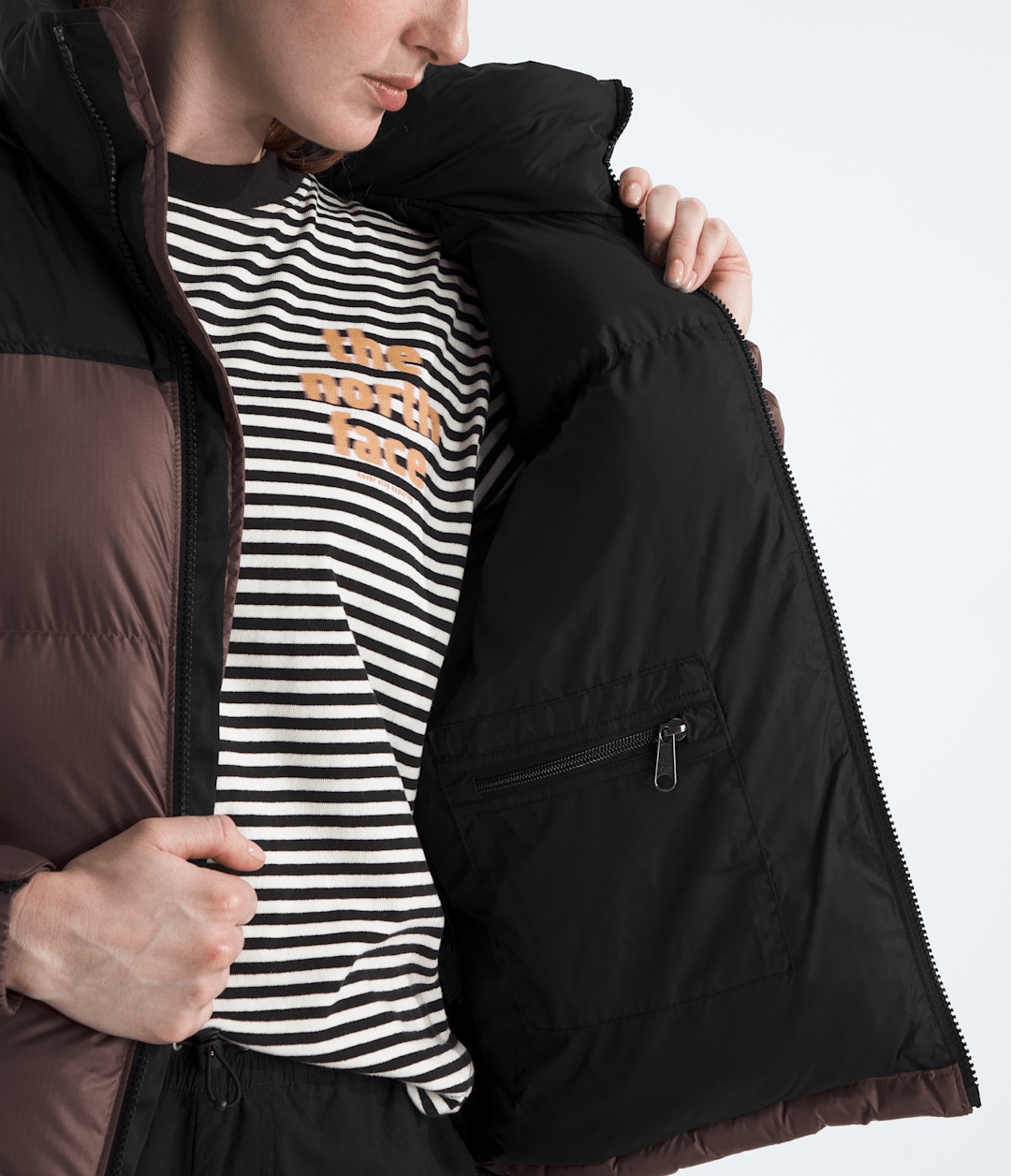Women’s 1996 Retro Nuptse Jacket Tawny Quartz/TNF Black