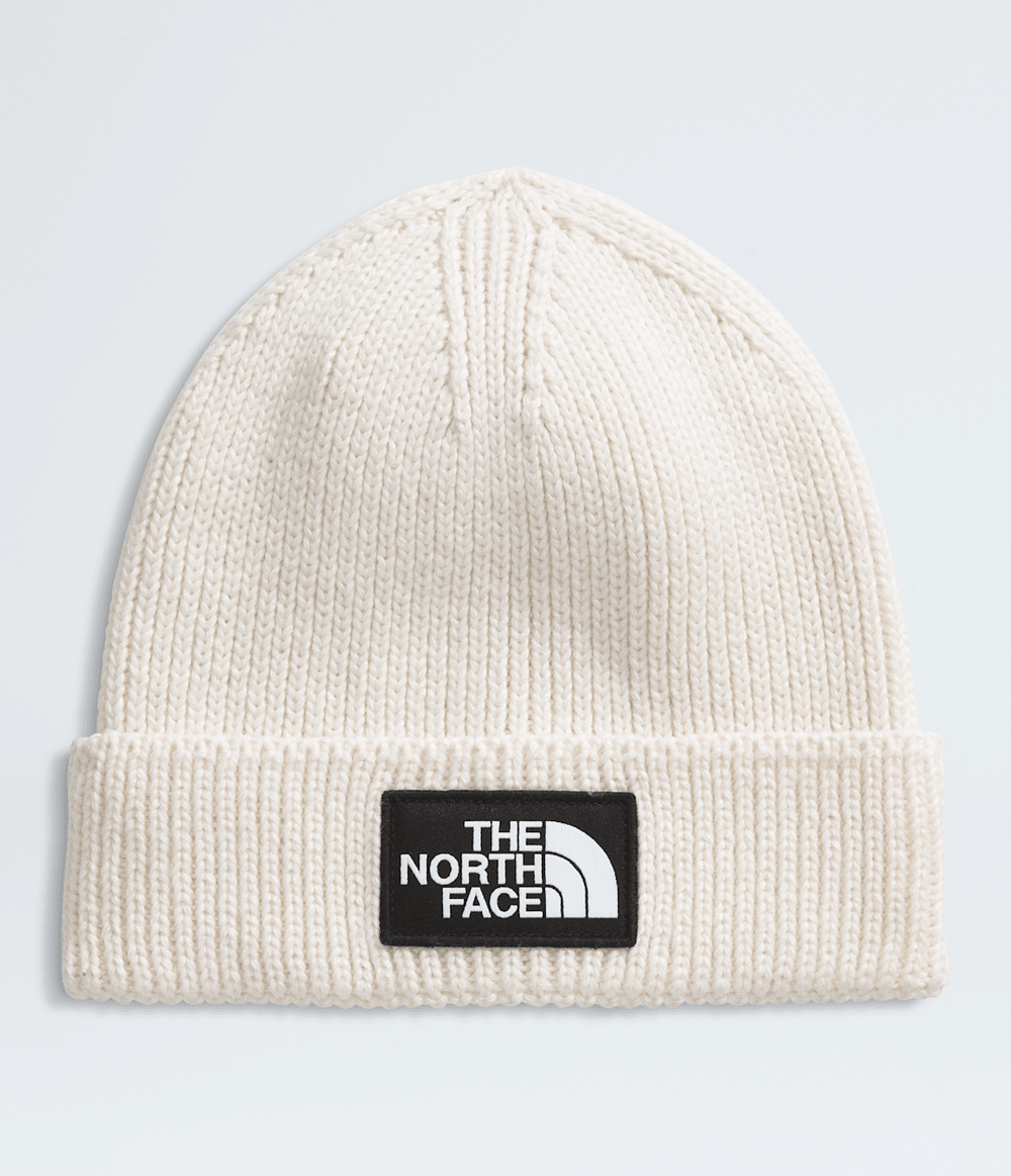 TNF™ Logo Box Cuffed Beanie White Dune