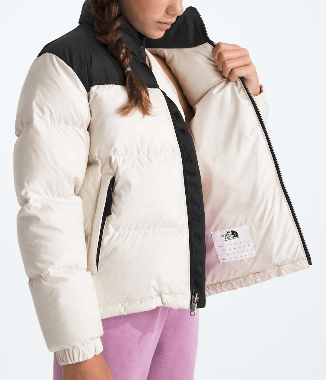 Boys’ & Girls’ 1996 Retro Nuptse Jacket White Dune
