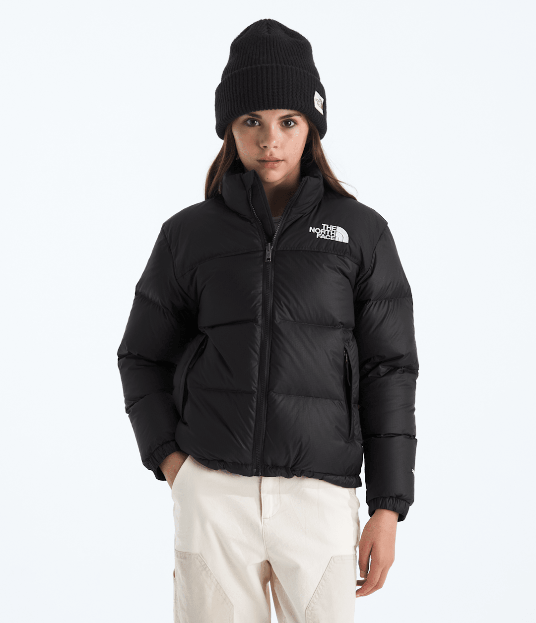 Boys’ & Girls’ 1996 Retro Nuptse Jacket TNF Black/TNF Black/Recycled down