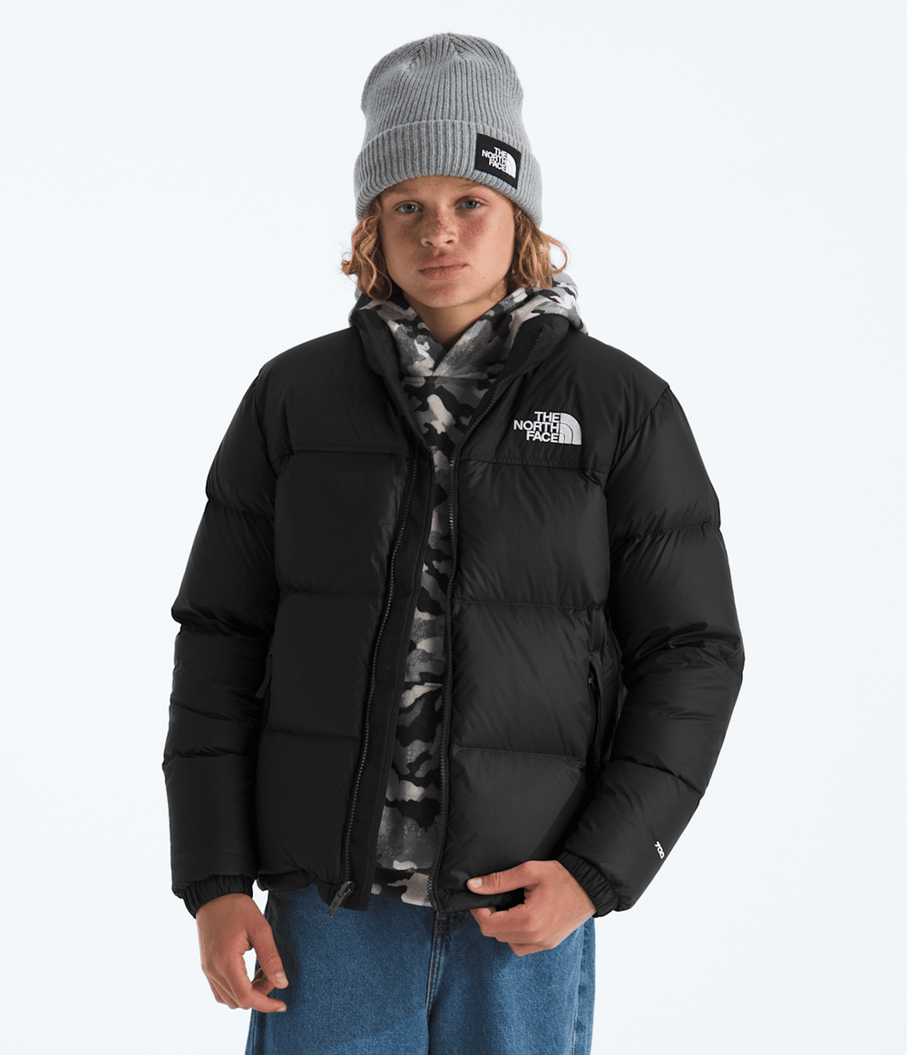 Boys’ & Girls’ 1996 Retro Nuptse Jacket TNF Black/TNF Black/Recycled down