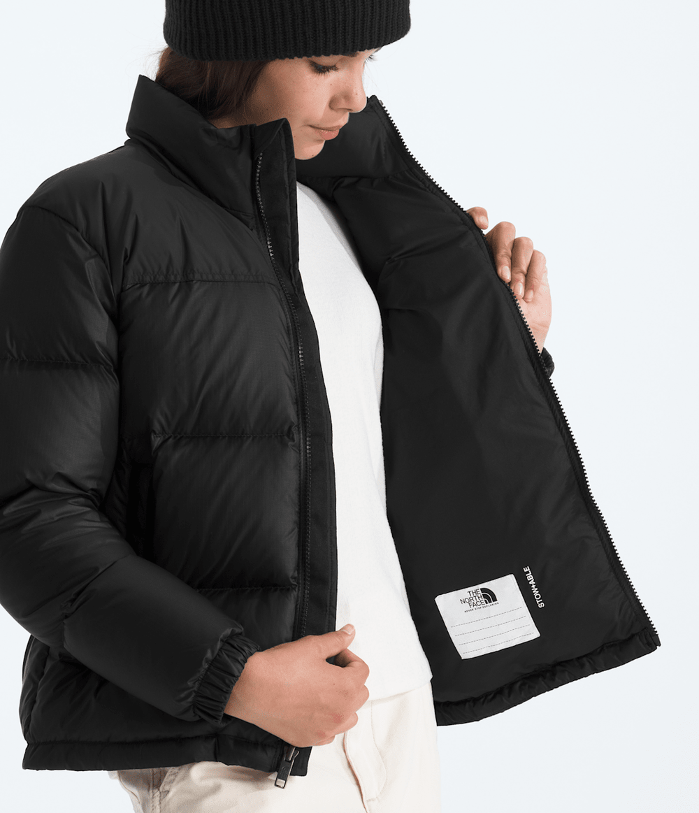 Boys’ & Girls’ 1996 Retro Nuptse Jacket TNF Black/TNF Black/Recycled down