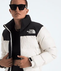Women’s 1996 Retro Nuptse Jacket White Dune/TNF Black/Recycled Down