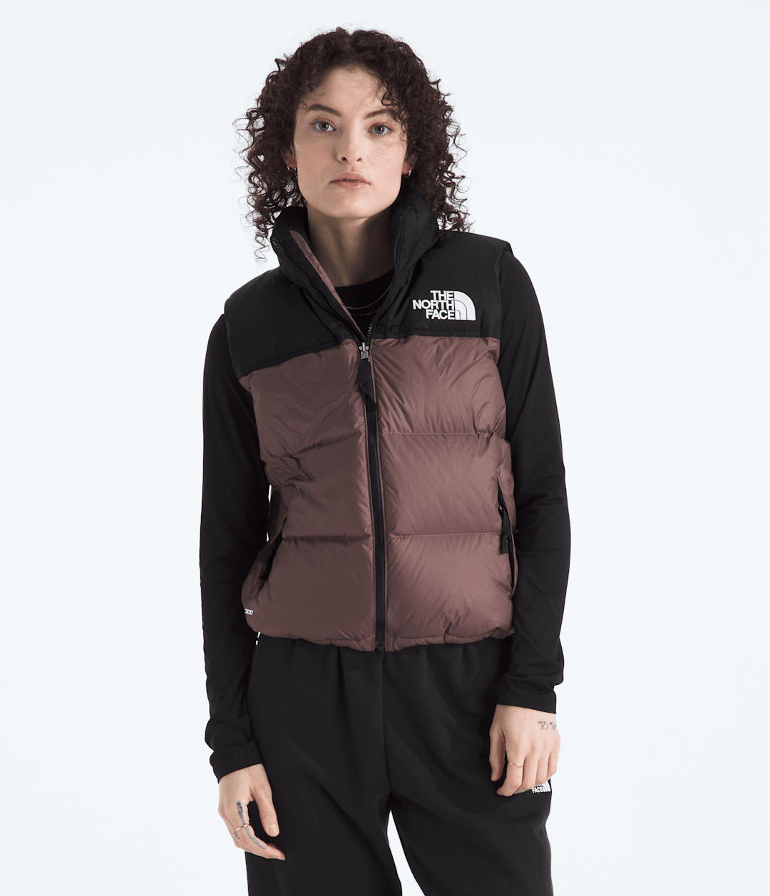 Women’s 1996 Retro Nuptse Vest Tawny Quartz/TNF Black