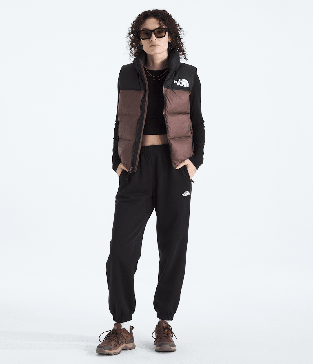 Women’s 1996 Retro Nuptse Vest Tawny Quartz/TNF Black