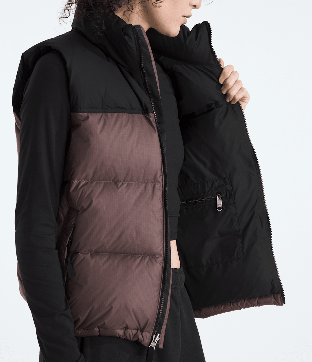 Women’s 1996 Retro Nuptse Vest Tawny Quartz/TNF Black