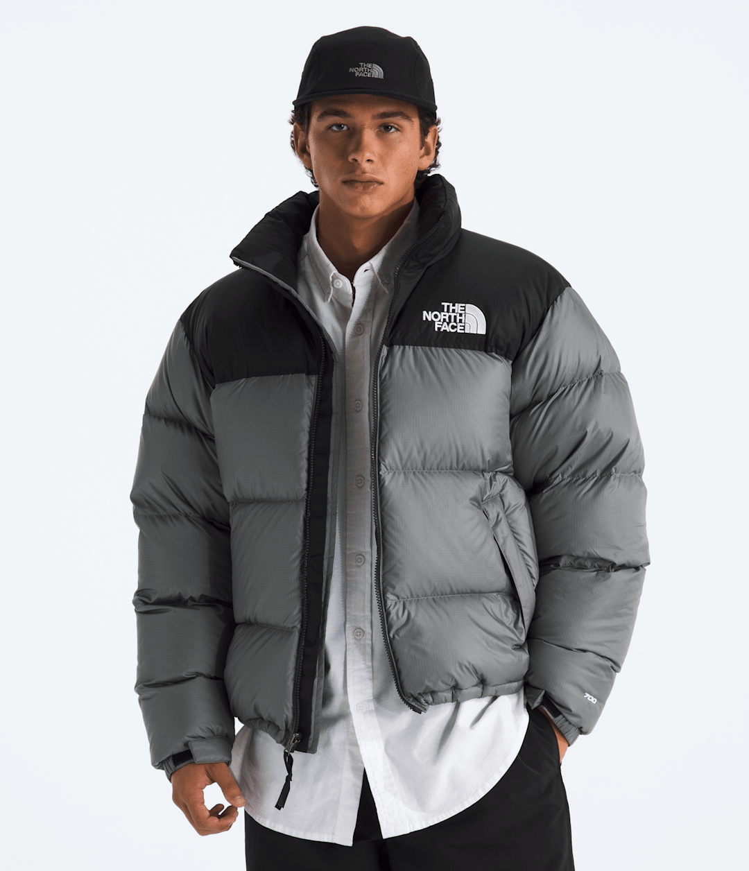Men’s 1996 Retro Nuptse Jacket Smoked Pearl/TNF Black