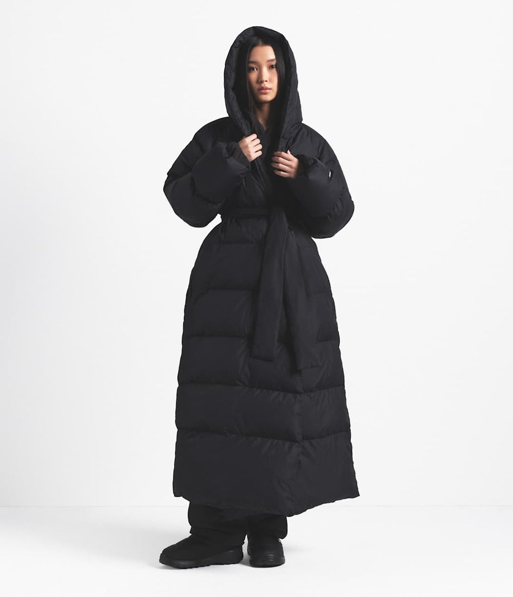 The North Face X SKIMS Women's Nuptse Wrap Parka Sk Onyx