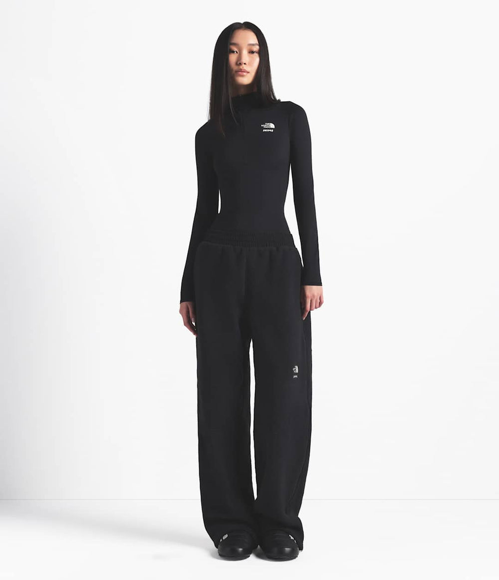 The North Face X SKIMS 1995 Denali Fleece Straight Leg Pant Sk Onyx
