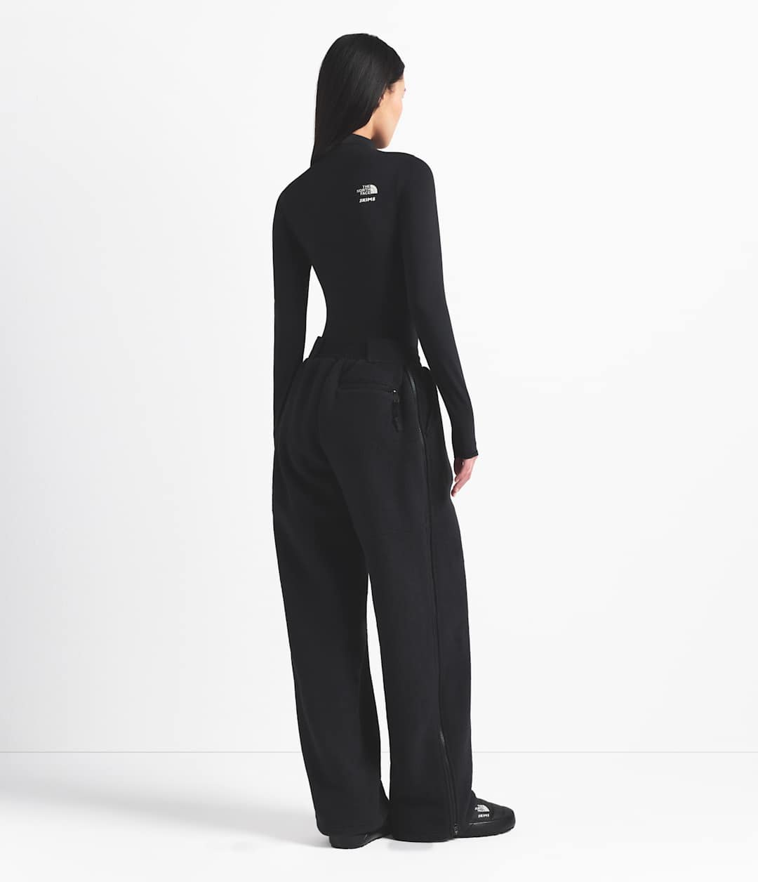 The North Face X SKIMS 1995 Denali Fleece Straight Leg Pant Sk Onyx