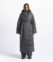 The North Face X SKIMS Women's Nuptse Wrap Parka Sk Gunmetal