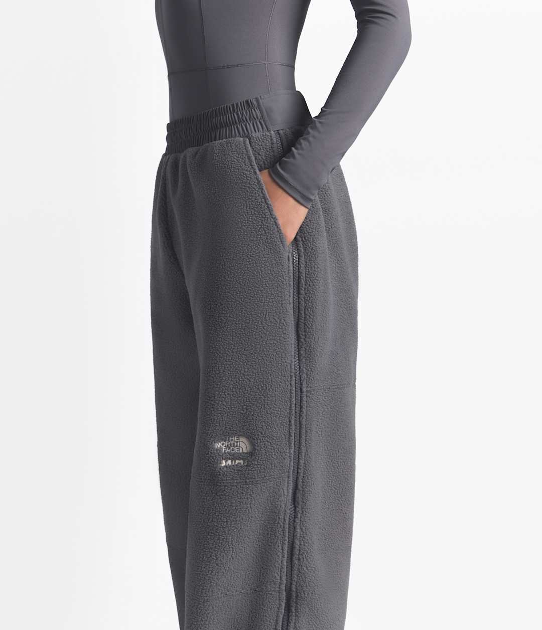 The North Face X SKIMS 1995 Denali Fleece Straight Leg Pant Sk Gunmetal