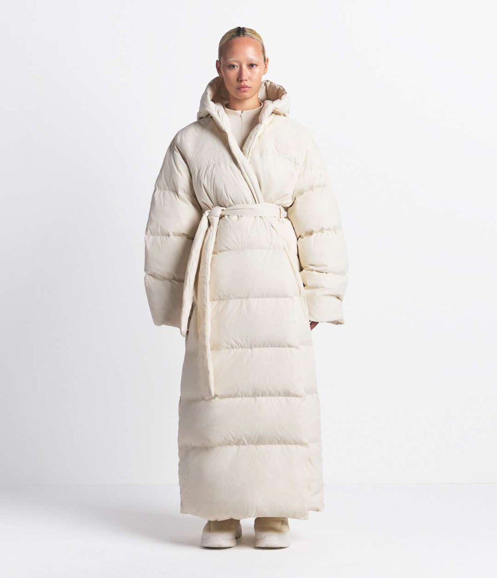 The North Face X SKIMS Women's Nuptse Wrap Parka Sk Bone