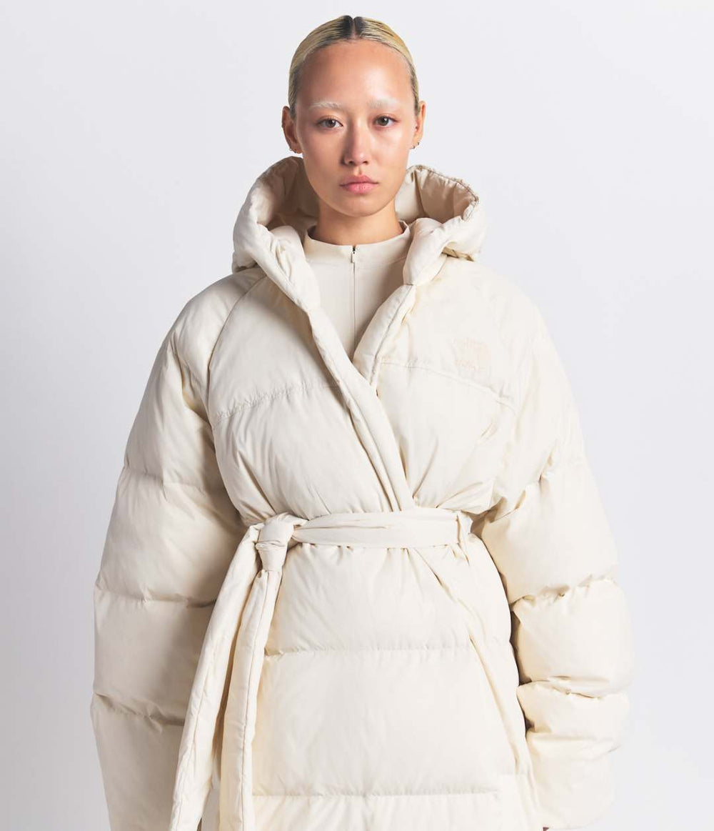 The North Face X SKIMS Women's Nuptse Wrap Parka Sk Bone