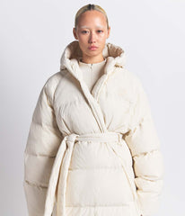 The North Face X SKIMS Women's Nuptse Wrap Parka Sk Bone