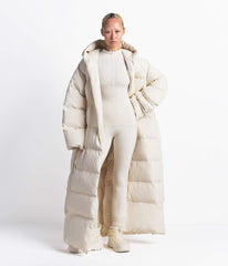 The North Face X SKIMS Women's Nuptse Wrap Parka Sk Bone
