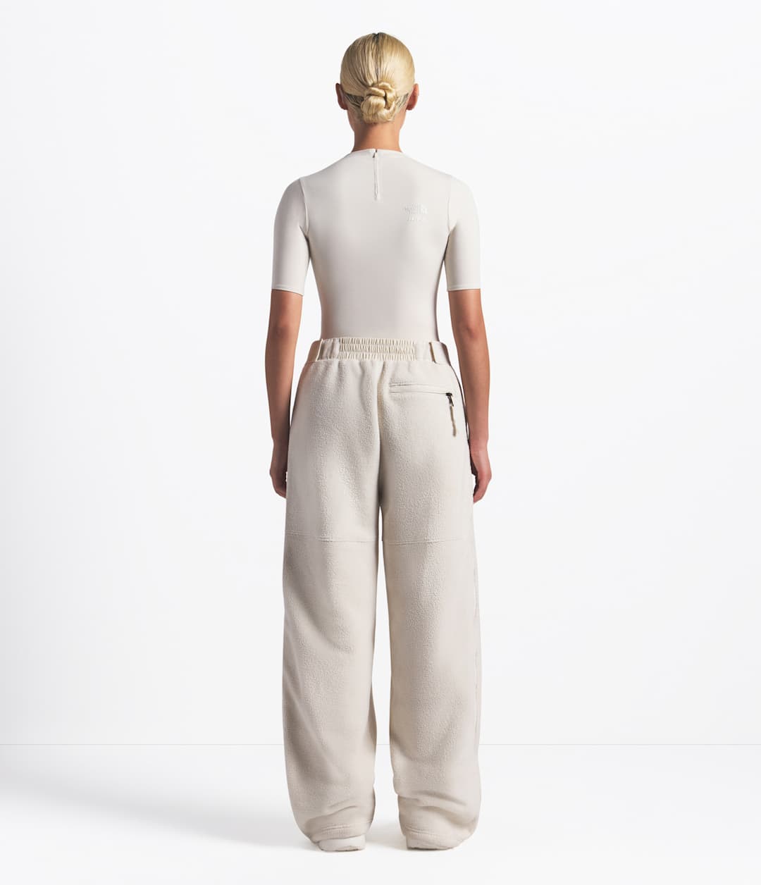 The North Face X SKIMS 1995 Denali Fleece Straight Leg Pant Sk Bone