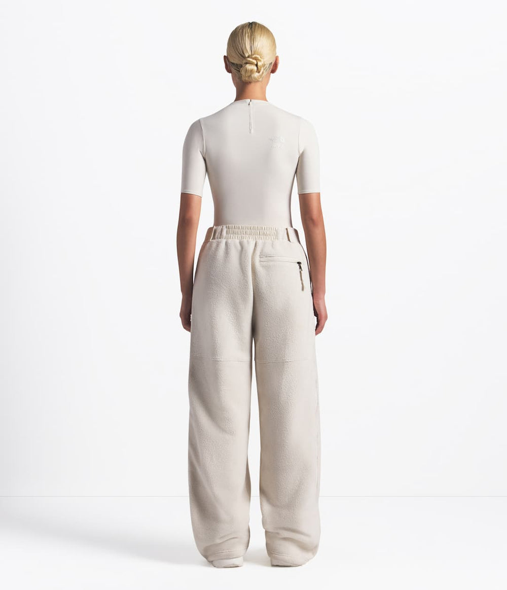The North Face X SKIMS 1995 Denali Fleece Straight Leg Pant Sk Bone
