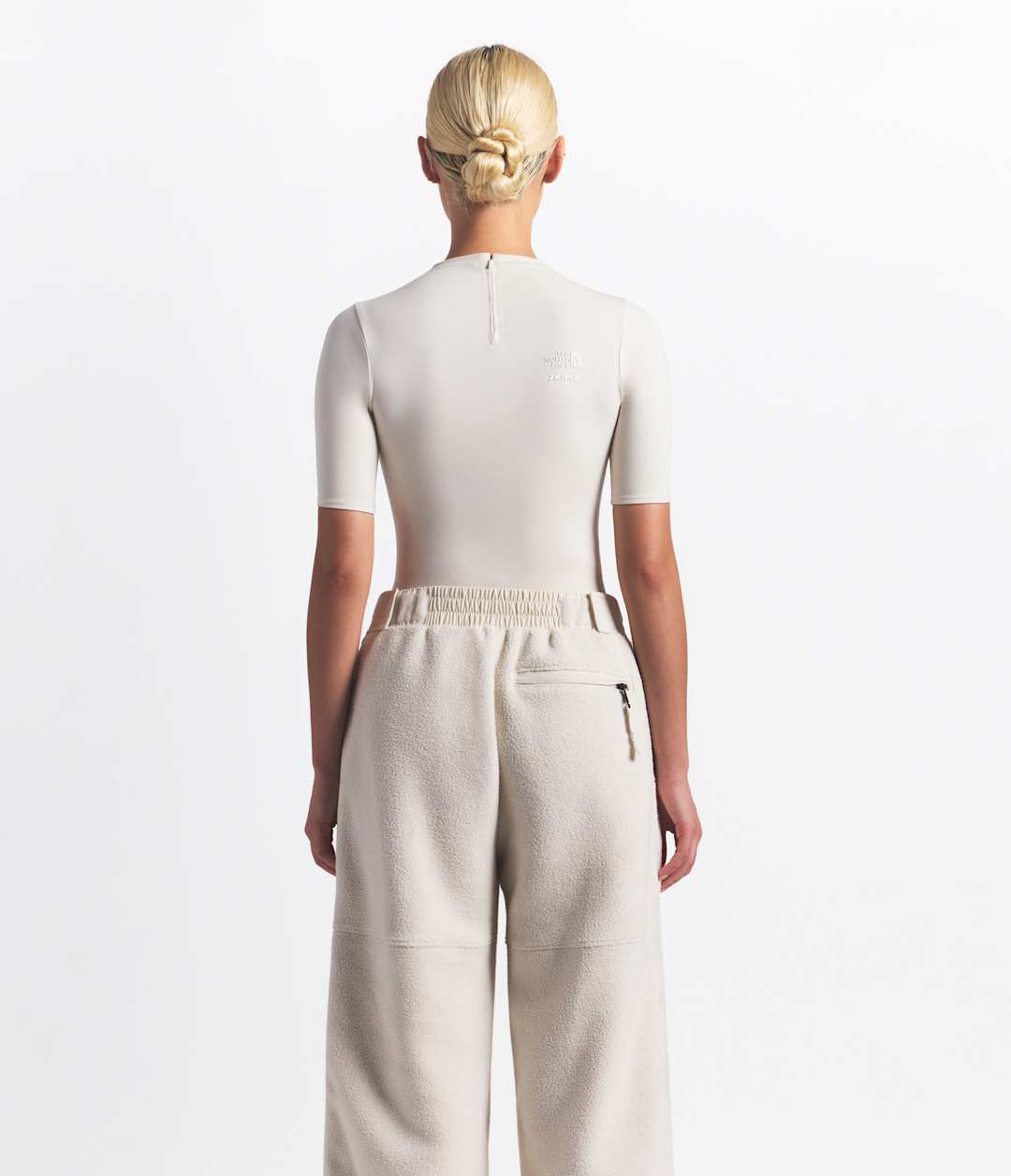 The North Face X SKIMS 1995 Denali Fleece Straight Leg Pant Sk Bone