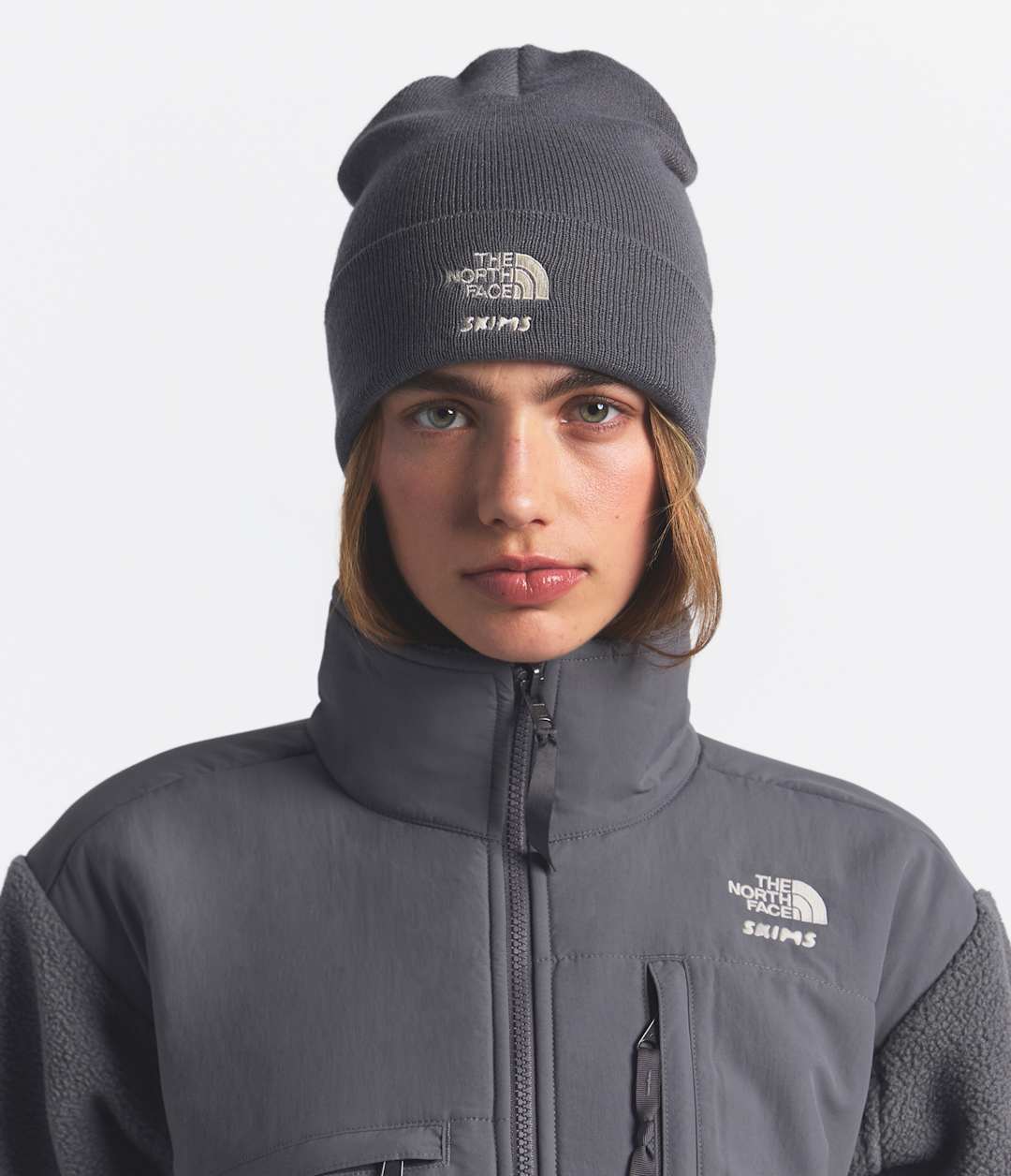 The North Face X SKIMS Beanie Sk Gunmetal