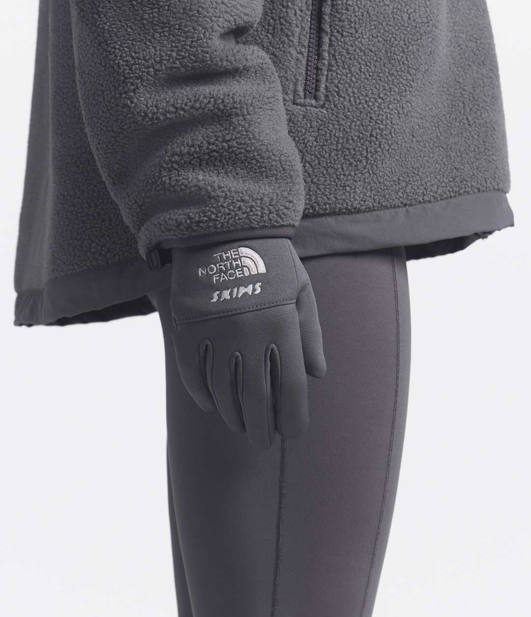 The North Face X SKIMS Gloves Sk Gunmetal