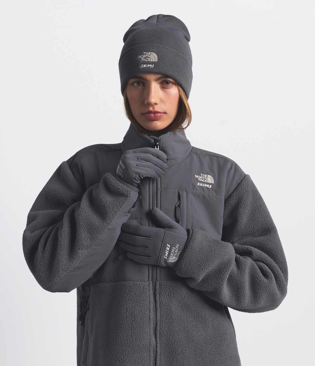The North Face X SKIMS Gloves Sk Gunmetal