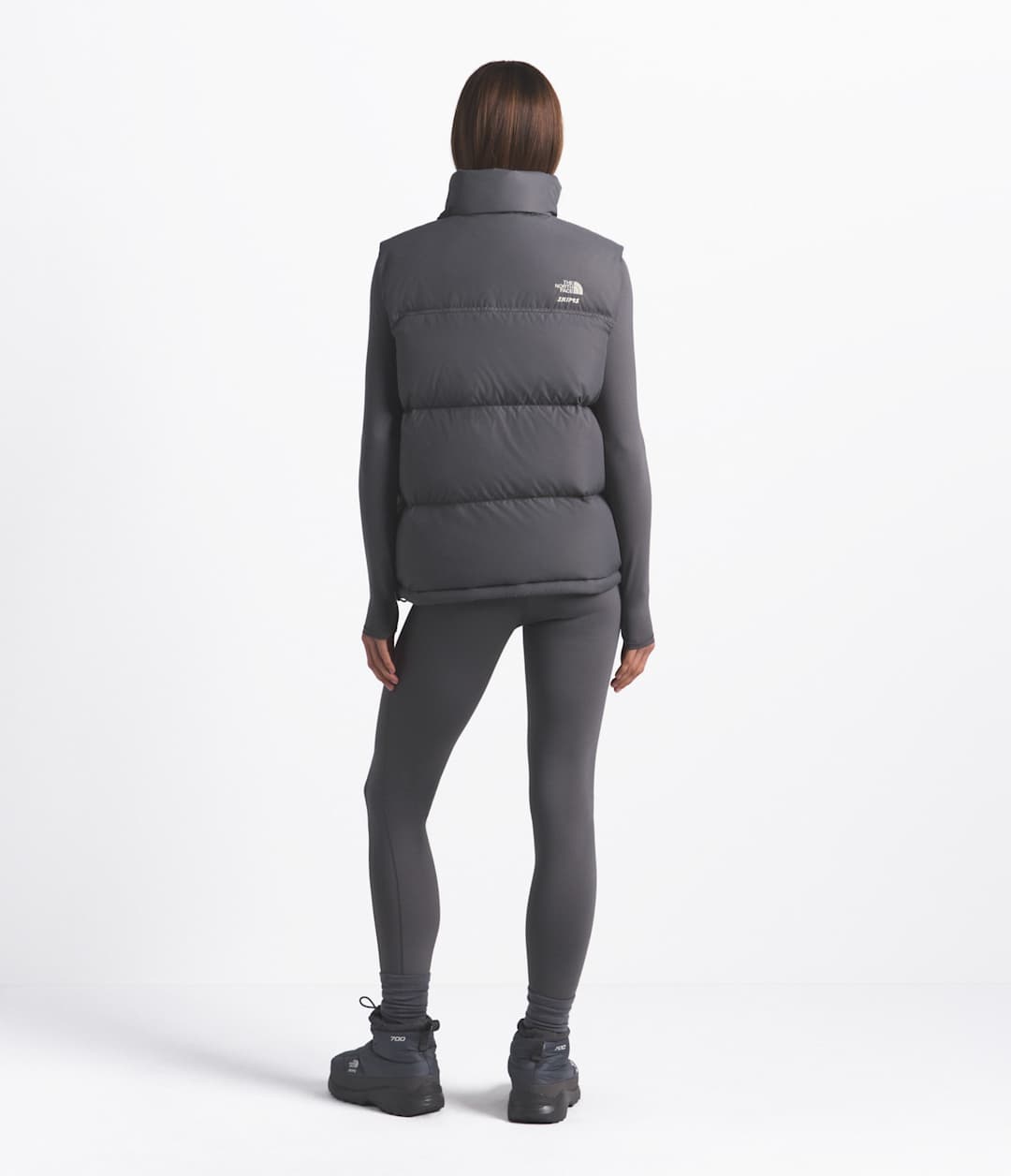 The North Face X SKIMS 1996 Nuptse Vest Sk Gunmetal