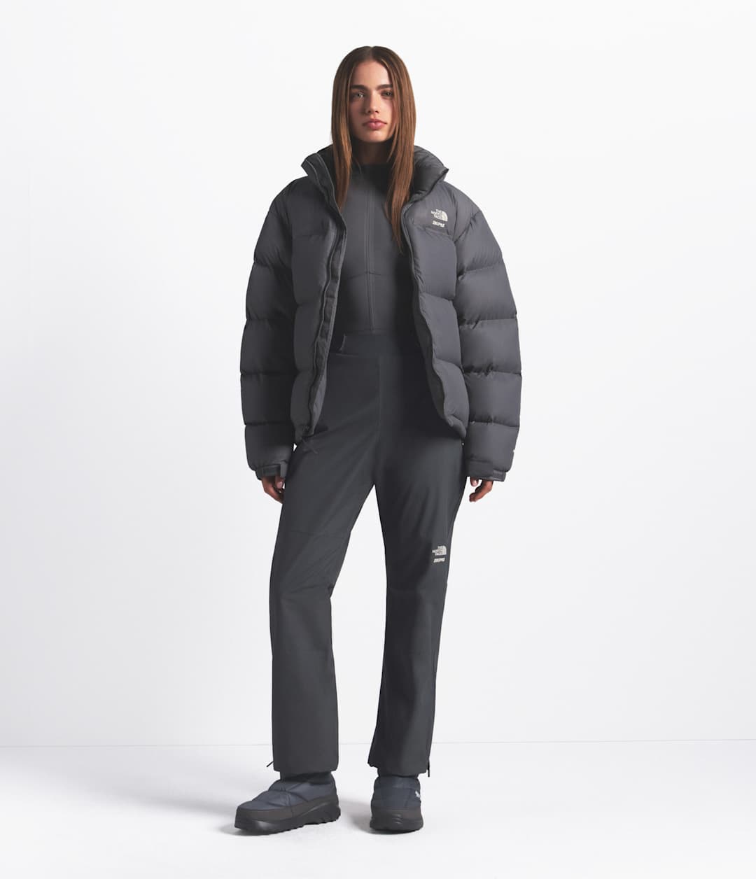 The North Face X SKIMS 1996 Nuptse Jacket Sk Gunmetal