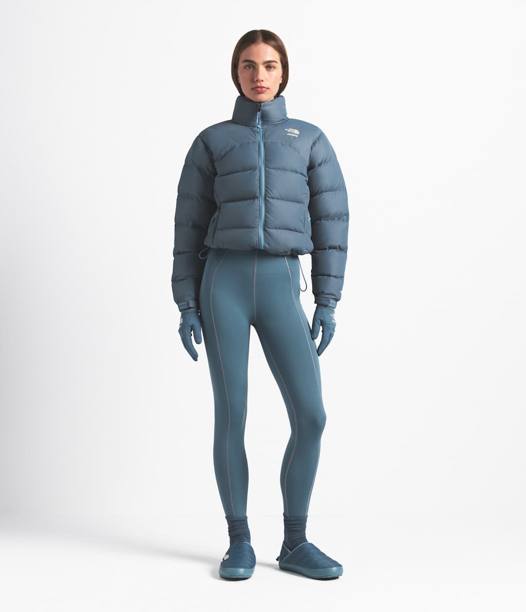 The North Face X SKIMS Women's 2000 Retro Nuptse Jacket Sk Kyanite