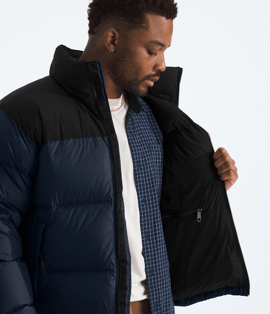 Men’s 1996 Retro Nuptse Jacket Summit Navy/TNF Black/Recycled Down