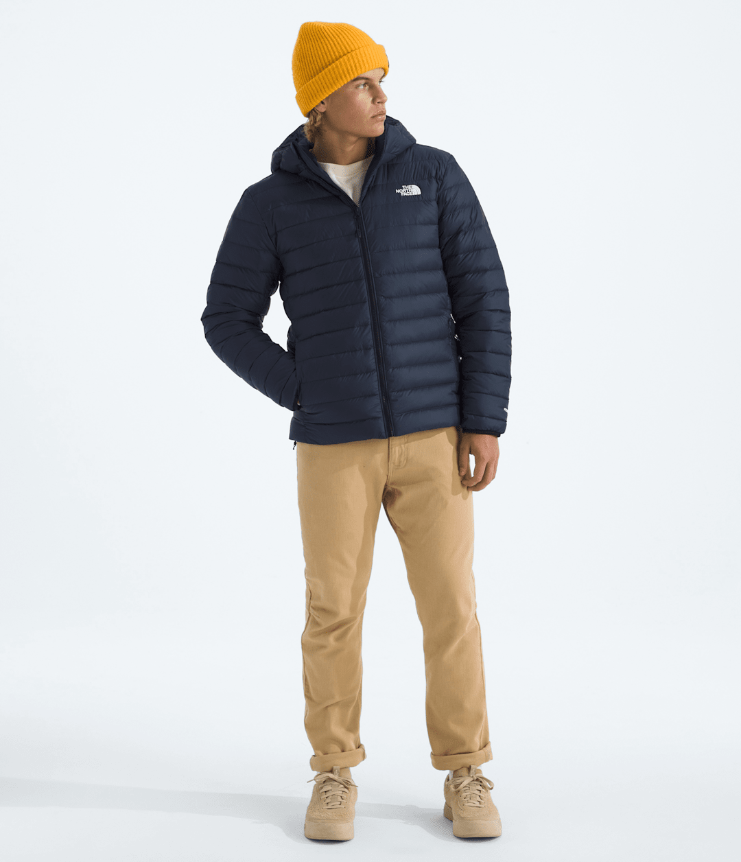 Men’s Classic Down Hooded Jacket Summit Navy