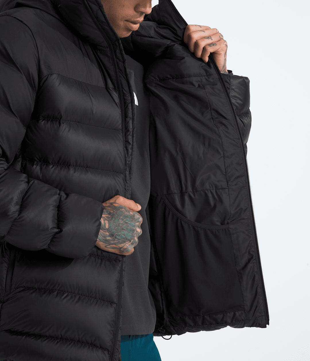 Men’s Kalix Down Hoodie TNF Black