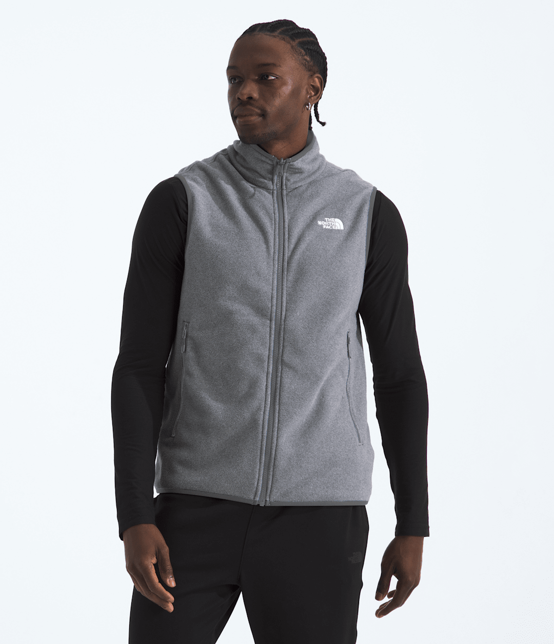 Men’s Glacier Fleece Vest TNF Mid Grey Heather