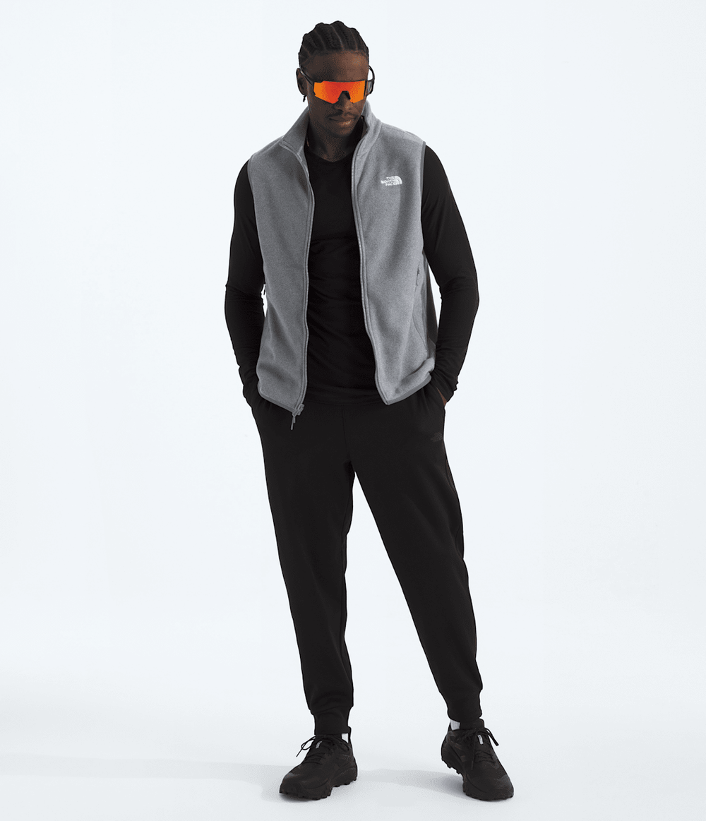 Men’s Glacier Fleece Vest TNF Mid Grey Heather