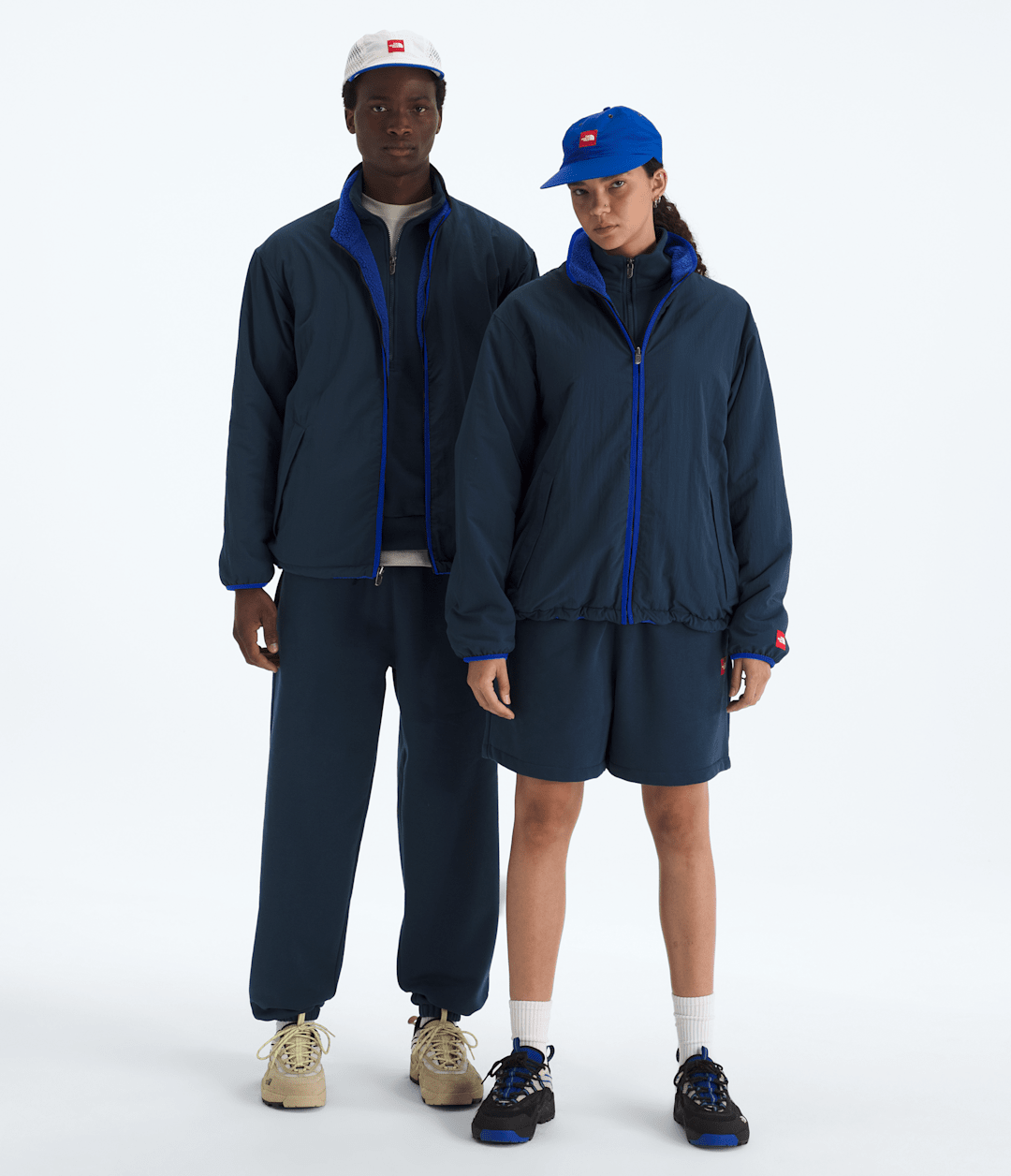 Men’s TNF™ Red Box Reversible Fleece Jacket Summit Navy-Tnf Blue