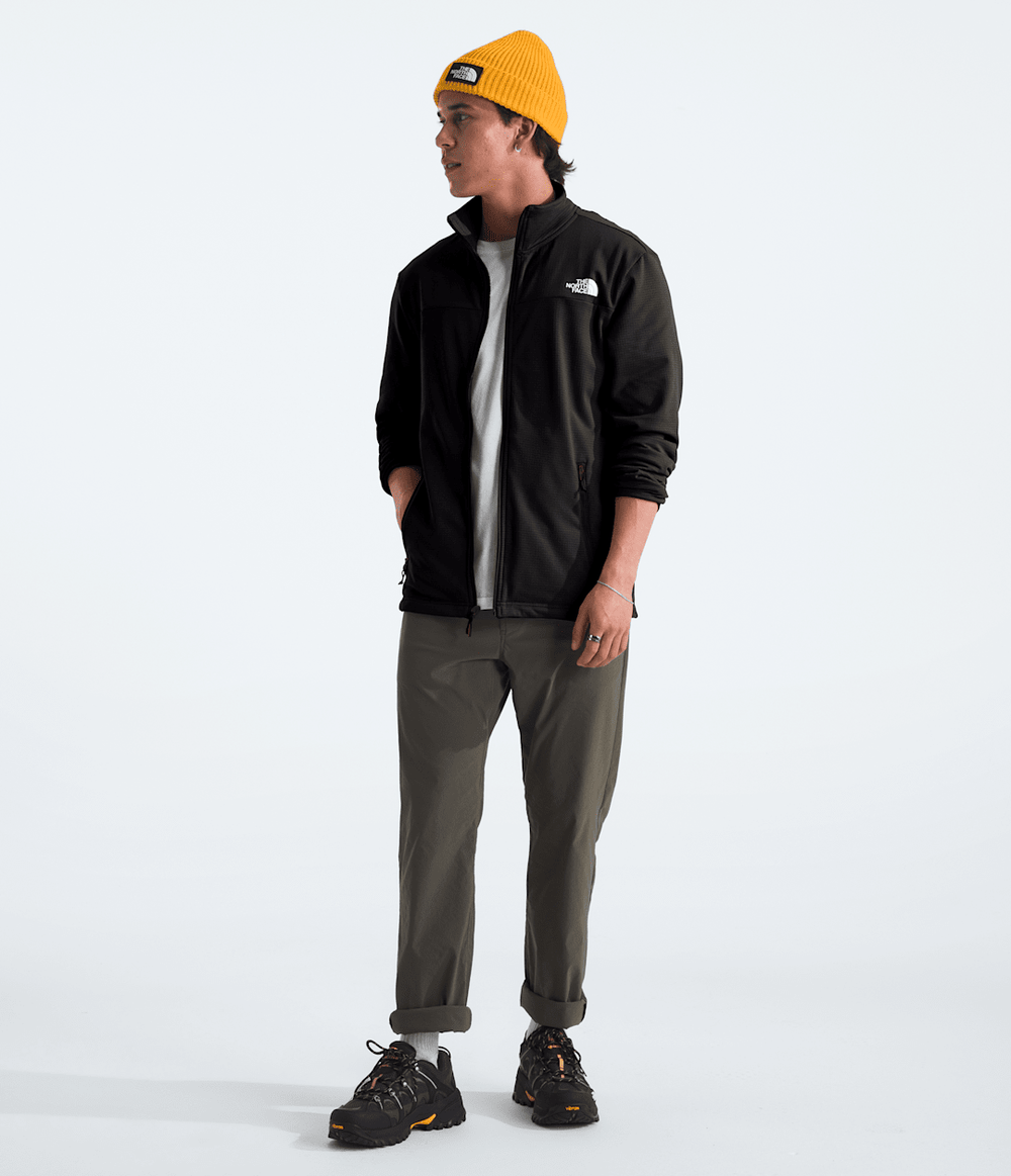 Men’s Cedar Trail Grid Fleece Full-Zip Jacket TNF Black