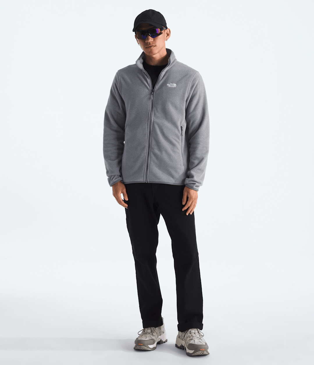 Men’s Glacier Fleece Jacket TNF Mid Grey Heather