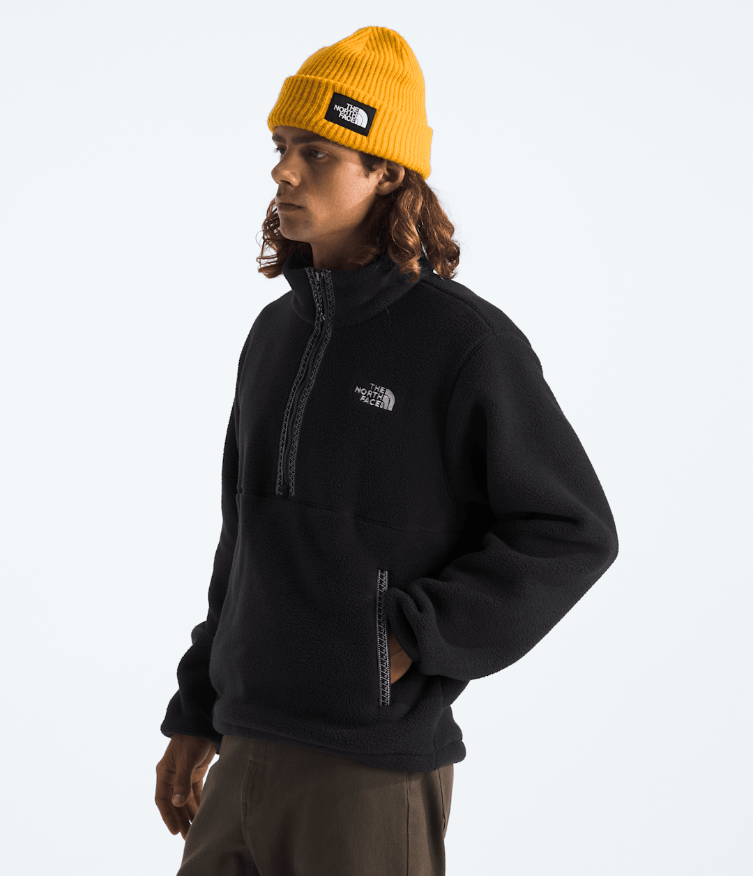 Men’s TNF™ Fleeski ¼-Zip Pullover TNF Black/TNF Black