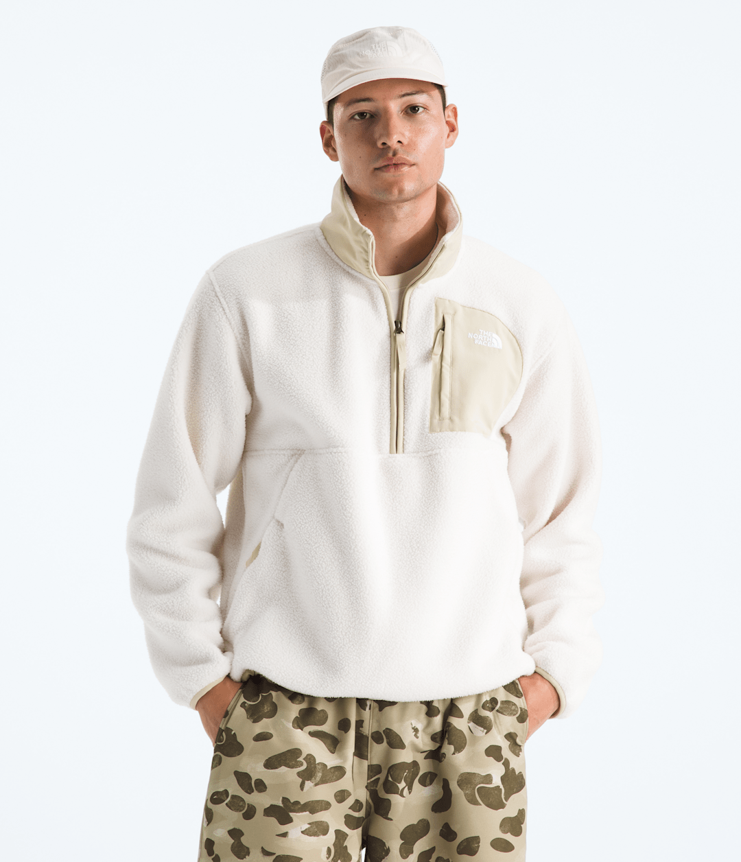 Men’s Yumiori Off Peak ½-Zip Jacket White Dune/Desert Stone