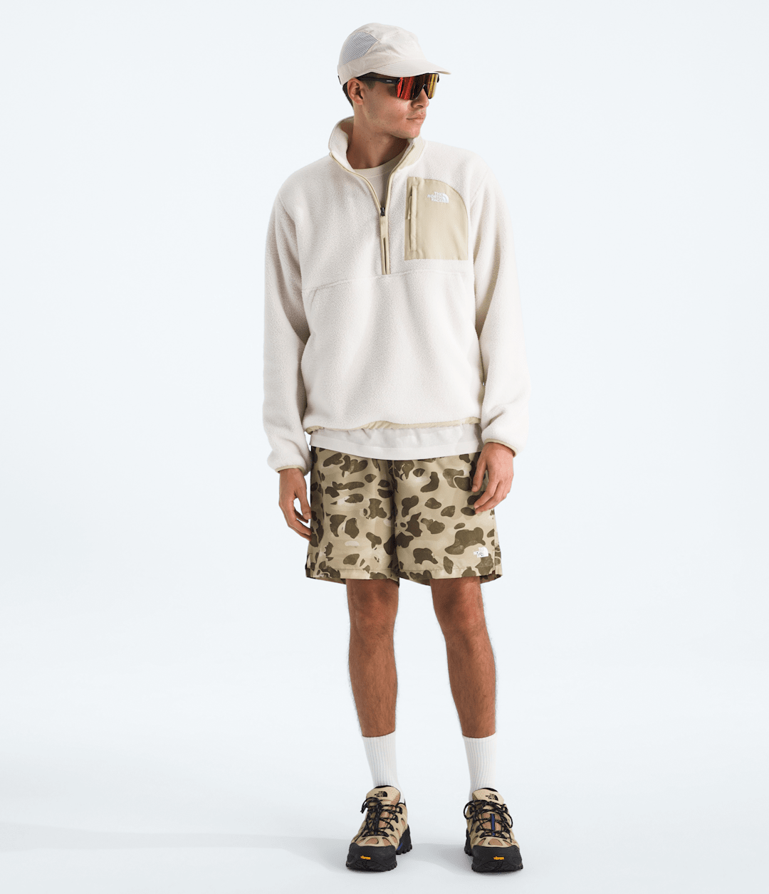 Men’s Yumiori Off Peak ½-Zip Jacket White Dune/Desert Stone