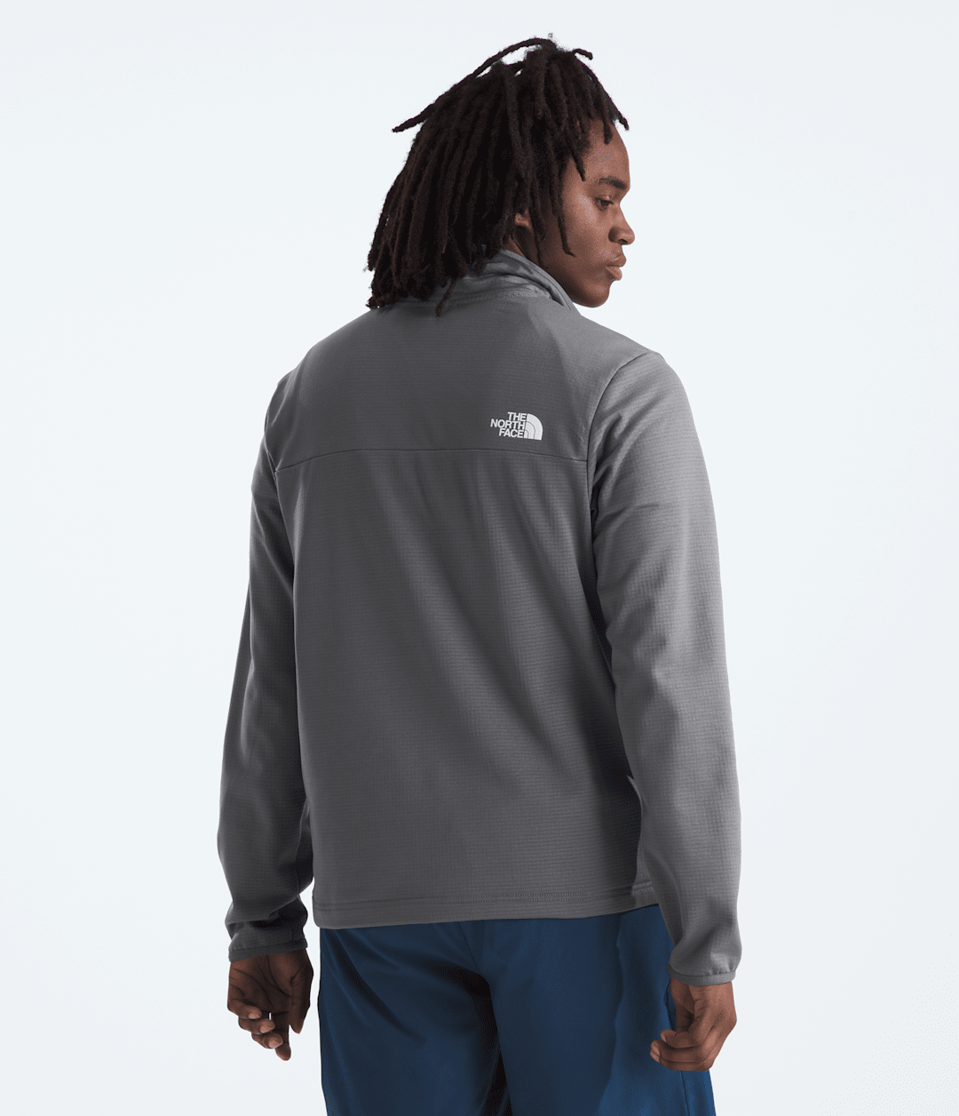 Men’s Cedar Trail Grid Fleece ¼-Zip Smoked Pearl