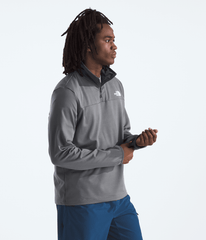 Men’s Cedar Trail Grid Fleece ¼-Zip Smoked Pearl