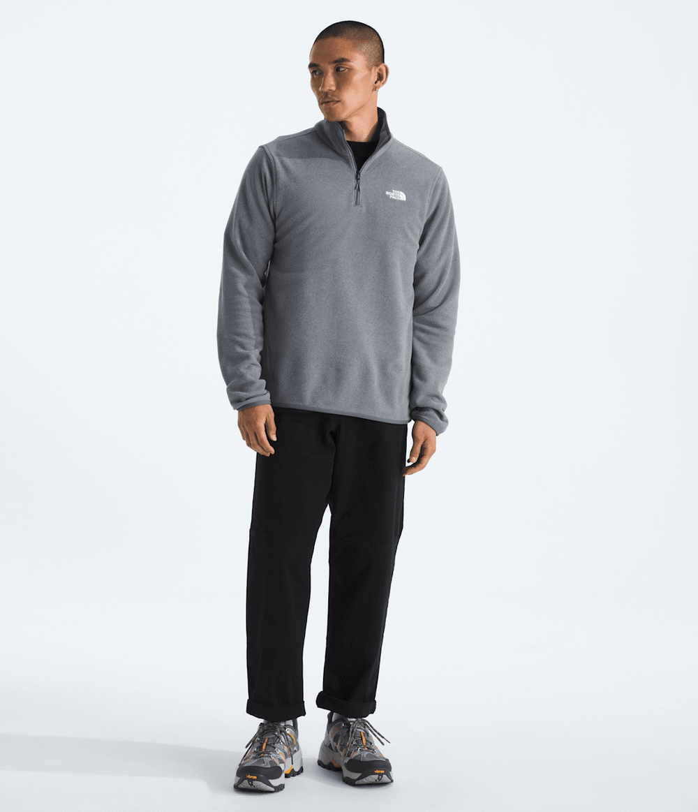 Men’s Glacier Fleece ¼-Zip Jacket TNF Mid Grey Heather