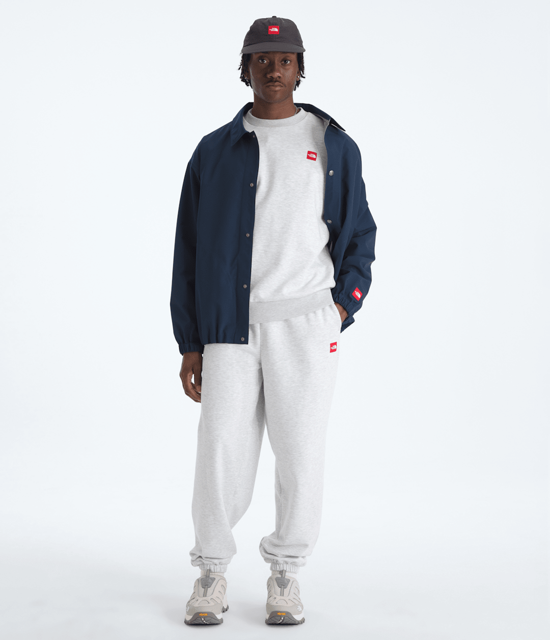 Men’s TNF™ Red Box Crew TNF Classic Grey Heather