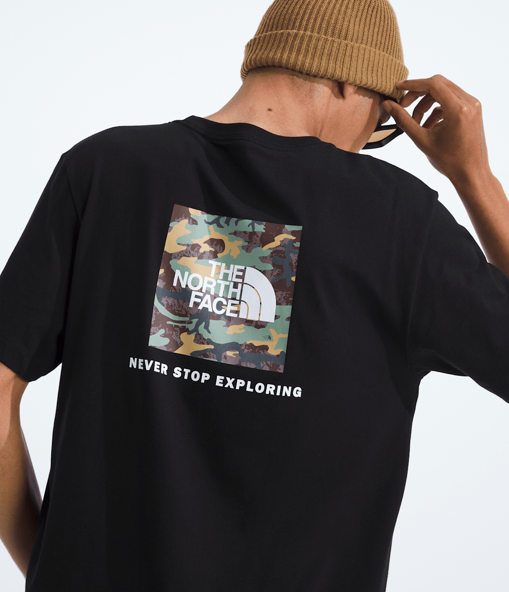 Men’s Evolution Box Camo Fill Short-Sleeve Tee—Graphic TNF Black