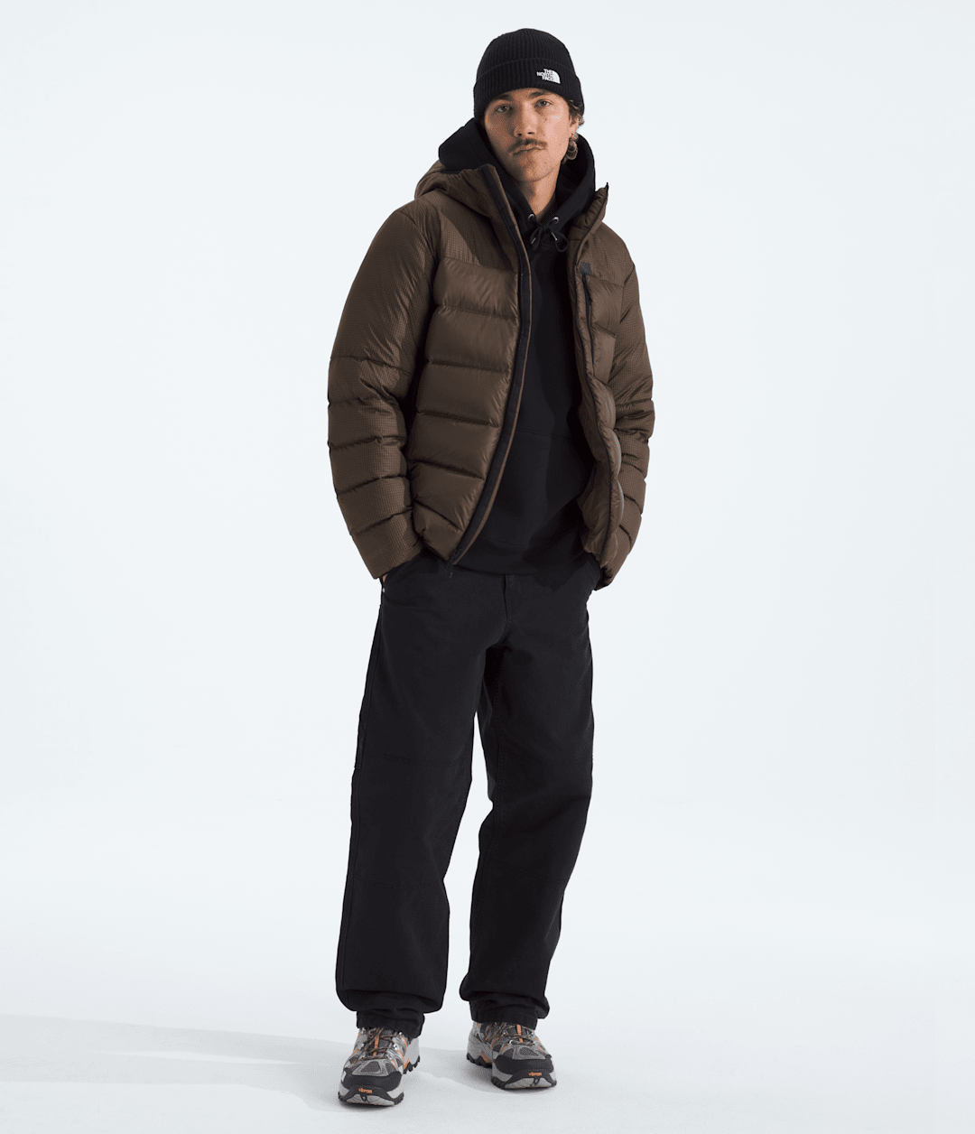 Men’s TNF™ HKe Kalix Down Hooded Jacket Smokey Brown