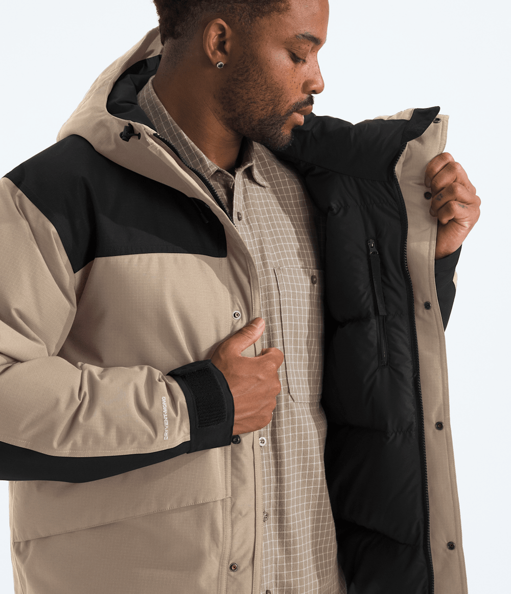 Men’s Mountain Down Jacket Mushroom Grey/TNF Black