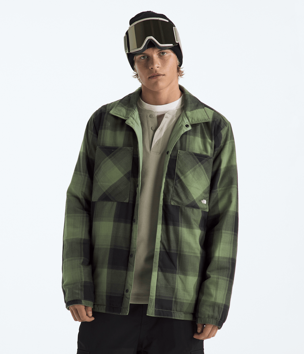 Men’s Afterburner Insulated Flannel Bark Mist/TNF Black Shadow Plaid